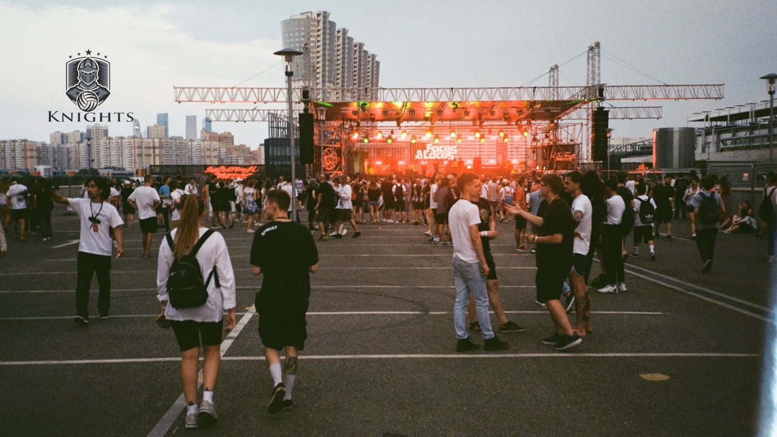Event security stewards managing crowds